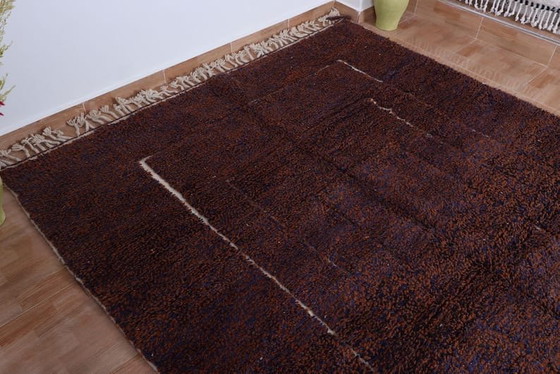 Beni Ouraine Berber tapijt met speciale handgemaakte kleurstelling, formaat 1,5/2,5 m – Aime Té (photo 5 of 9)