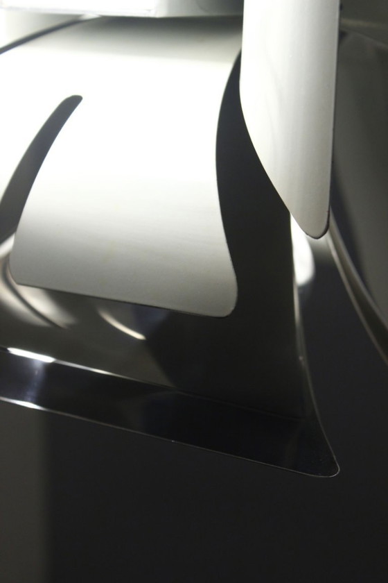 Image 1 of Zonca Illuminazione - Imposant lustre Space Age chromé design Italien 1970s