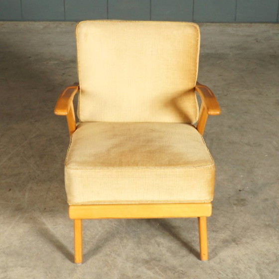 Image 1 of Danish lounge armchairs – walnut – 1960s