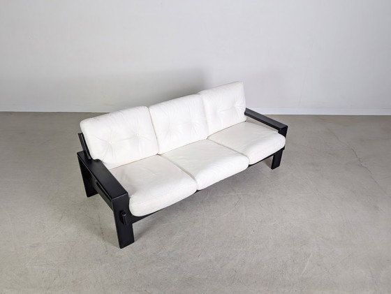 Image 1 of Original Asko Finland Sofa Couch Esko Pajamaes Three-Seater Leather