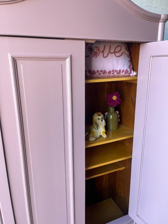 Image 1 of Armario antiguo, mueble para habitación infantil, mueble para juguetes restaurado.