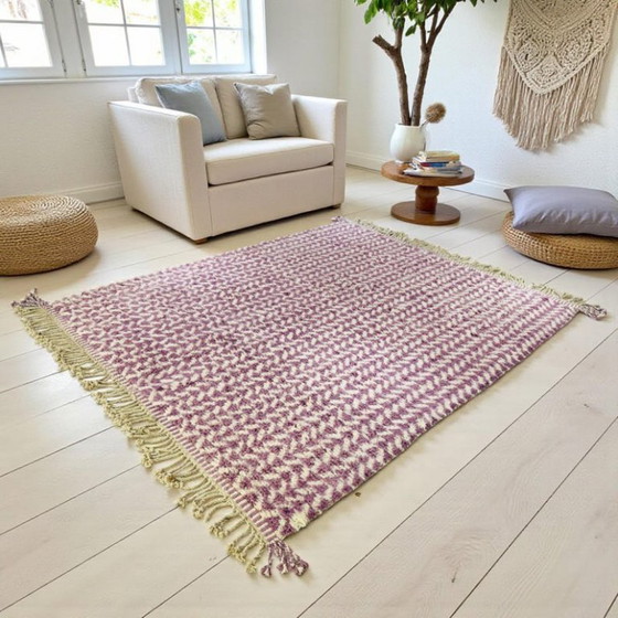 Grand Tapis Bérbere Ambachtelijk 400cmx300cm – Vloerkleden en tapijten, Cotton (photo 4 of 8)