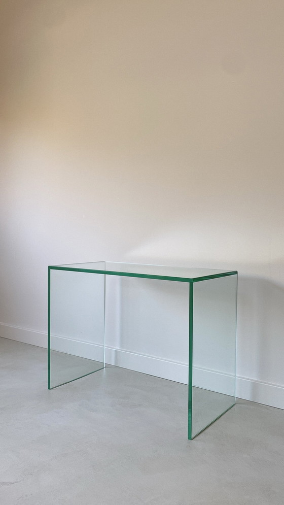 Image 1 of Vintage Glass Coffee Table / Side Table of Heavy Quality