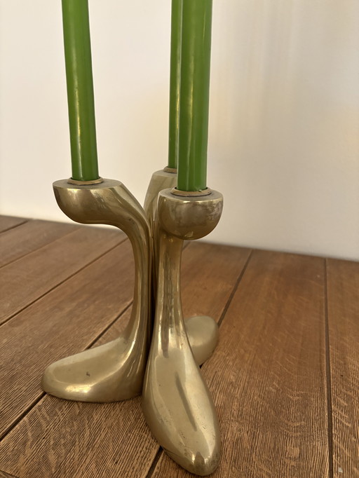 Vintage 1960s candlesticks