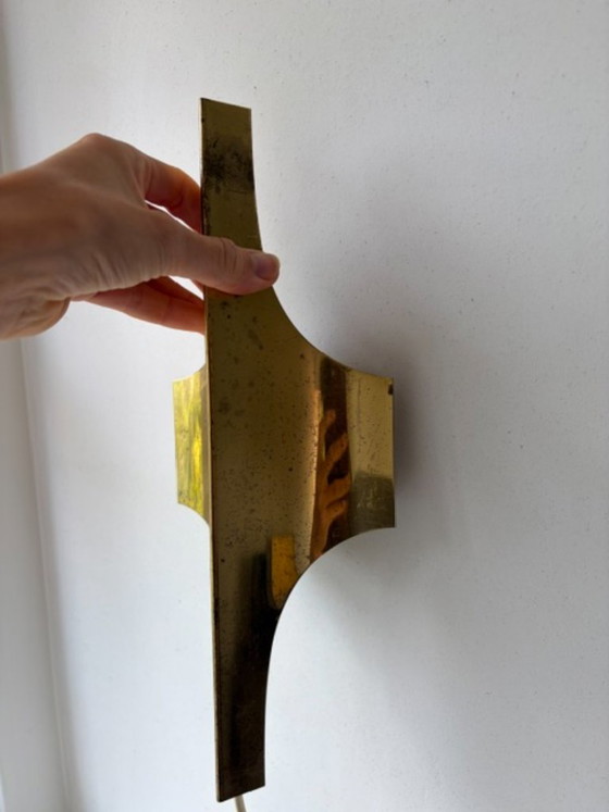 Vintage wall lamps Wilhelm Braun Feldweg - voor Doria Leuchten Germany – Wall lights, Metal, Brass (photo 11 of 11)
