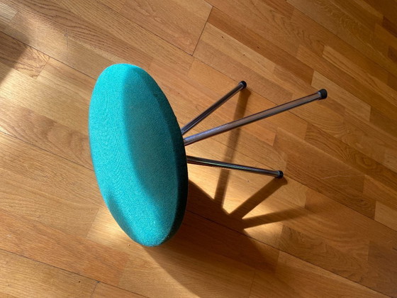 Image 1 of Vintage krukje jaren 60 groen tabouret