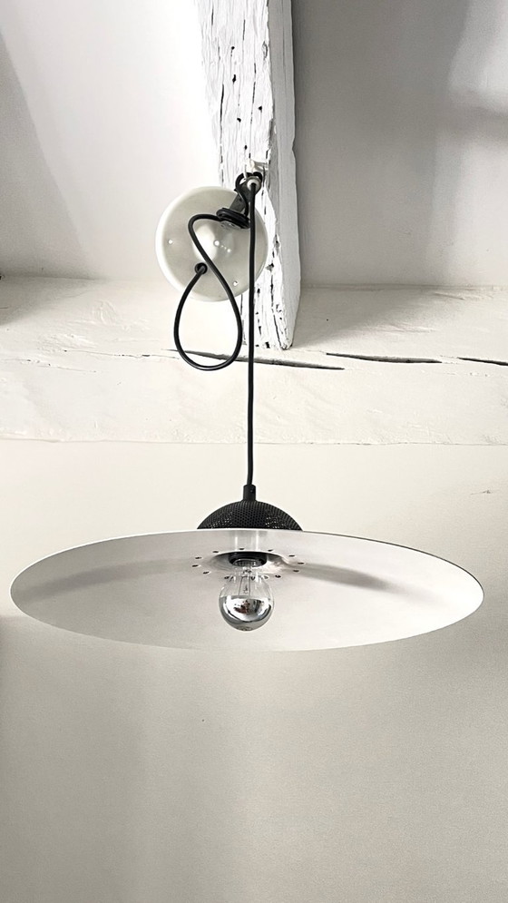 Image 1 of Aluminium hanglamp, Frankrijk, jaren 60/70