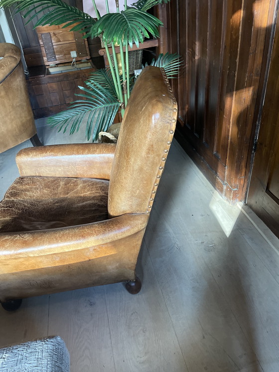 Image 1 of Lederen (kinder) stoel 