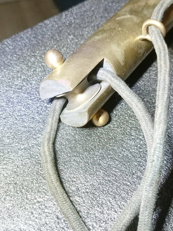 Saliscendi counterweight pendant lamp, Italy, 1960s – Brass, Metal (photo 11 of 16)