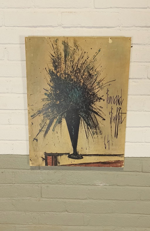 Bernard Buffet Vintage Druck auf Holz