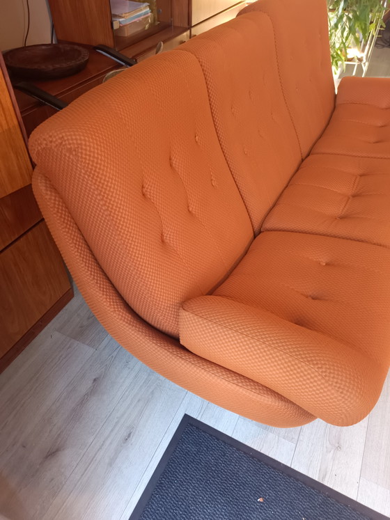 Image 1 of Jitona Atlantis 3-seater designer sofa in orange – very good condition
