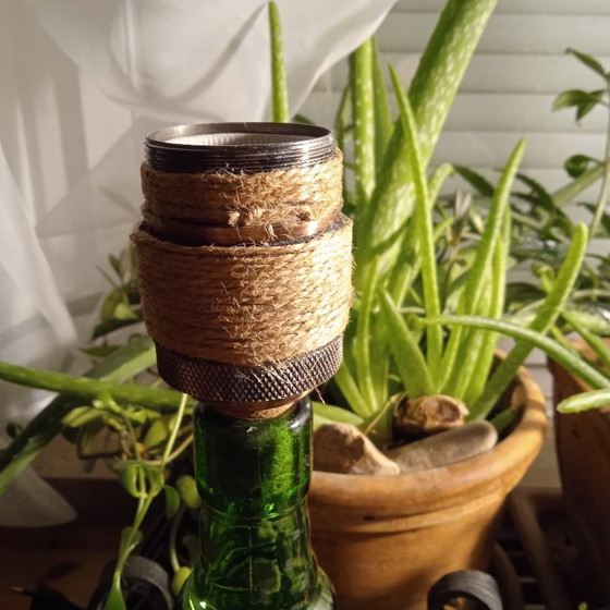 Image 1 of Cevin-Lampe aus grünem Glas in Murano Stil lamp in green glas