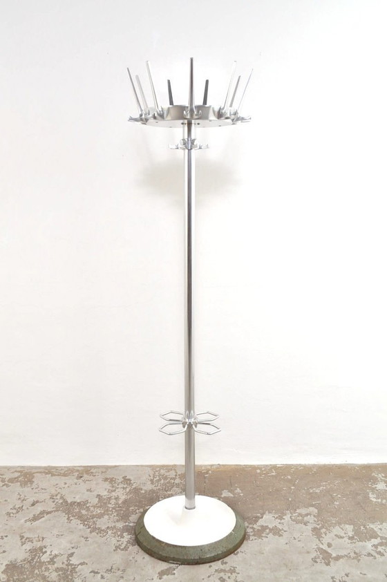 Image 1 of Garderobenständer mit Schirmständer im Mid-Century-Design, 1950er Jahre