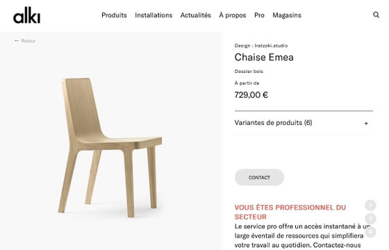 Image 1 of 2x Französische Designerstühle aus Eiche, EMEA-Kollektion von Iratzoki Lizaso