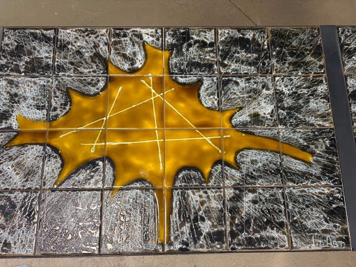Mesa de centro de cerámica de Jean D'Asti, Francia, década de 1960. – salontafels, Ceramic, Metal (photo 2 of 10)