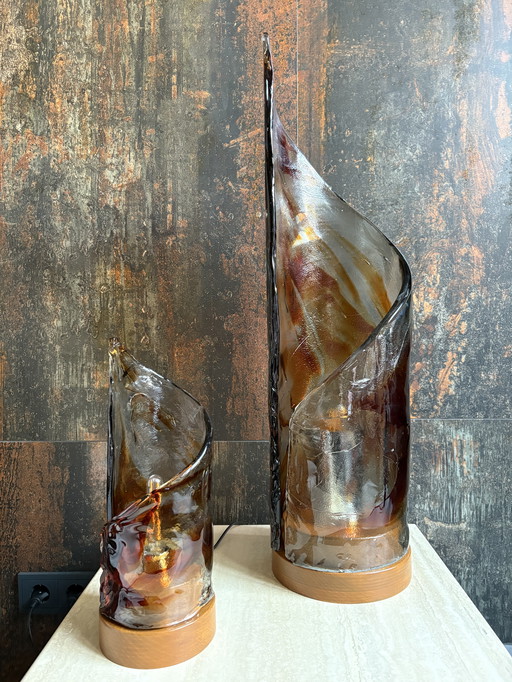 Lampes de table et lampadaires design vintage Murano