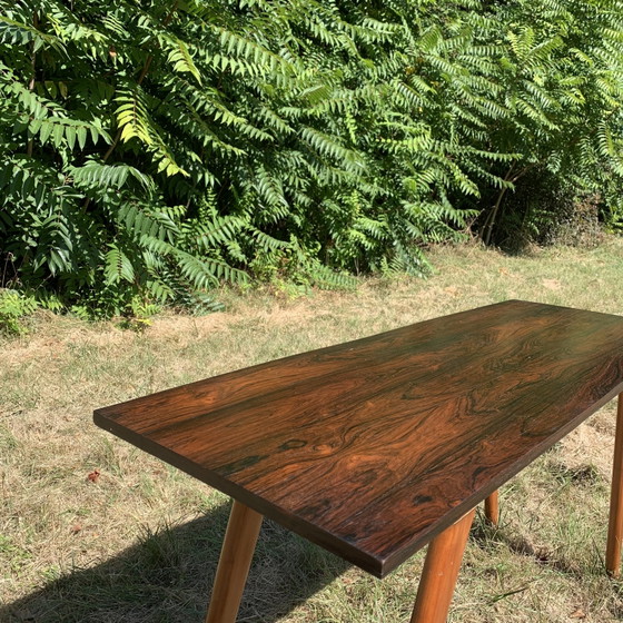Image 1 of G. Scapinelli. Braziliaanse console van caviuna en palissanderhout.