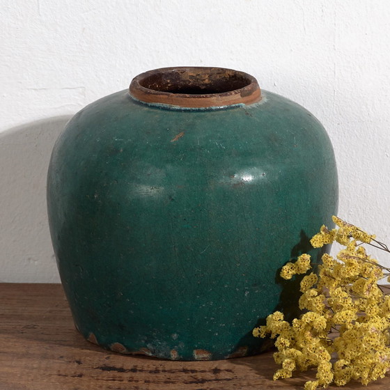 Antieke geglazuurde keramische vaas (ca. 1820) #14 – Vazen (photo 8 of 34)