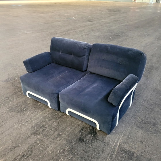 Fauteuil / canapé vintage IKEA Rörberg, Canapés 2 places, Coton, Aluminium, Rose (photo 4 sur 9)