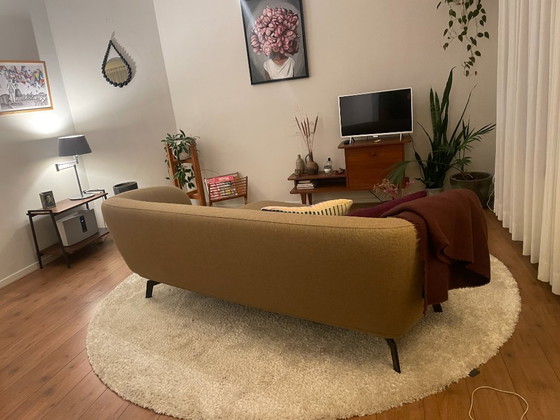 Image 1 of Leolux Flint bank, 3-zits + hocker in Re-wool 458 