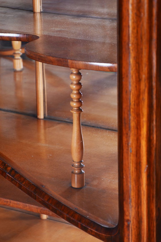 Restored Biedermeier Display Cabinet, Maple, Walnut, Polish, Czech, 1850s – Glass, Wood (photo 14 of 18)