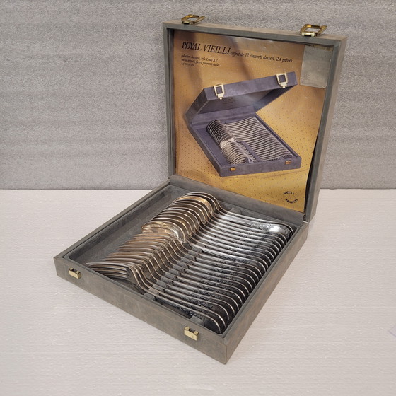 Image 1 of Cubertería “Royal Vieilli” Estilo Luis Xv, Metal Argente, S. Xx – Francia