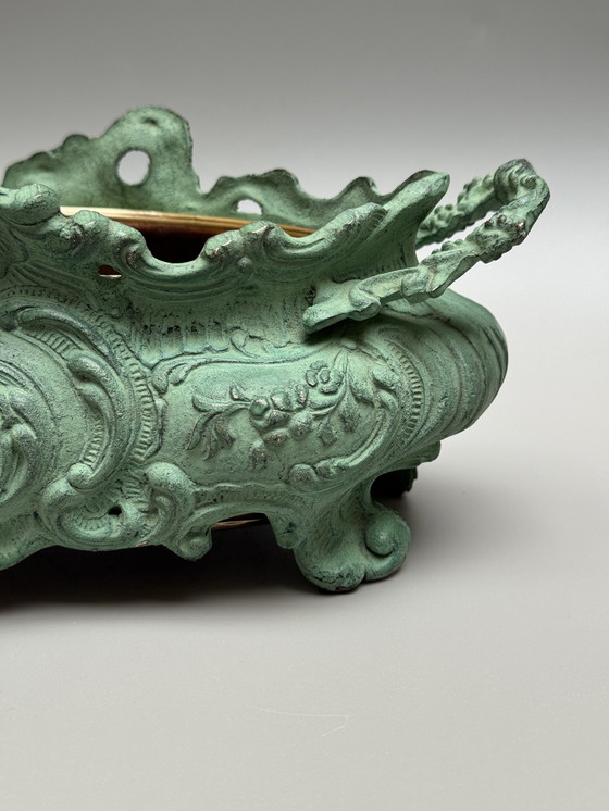 Image 1 of Bronze Jardinière in Rococo Style – Louis XV Influence