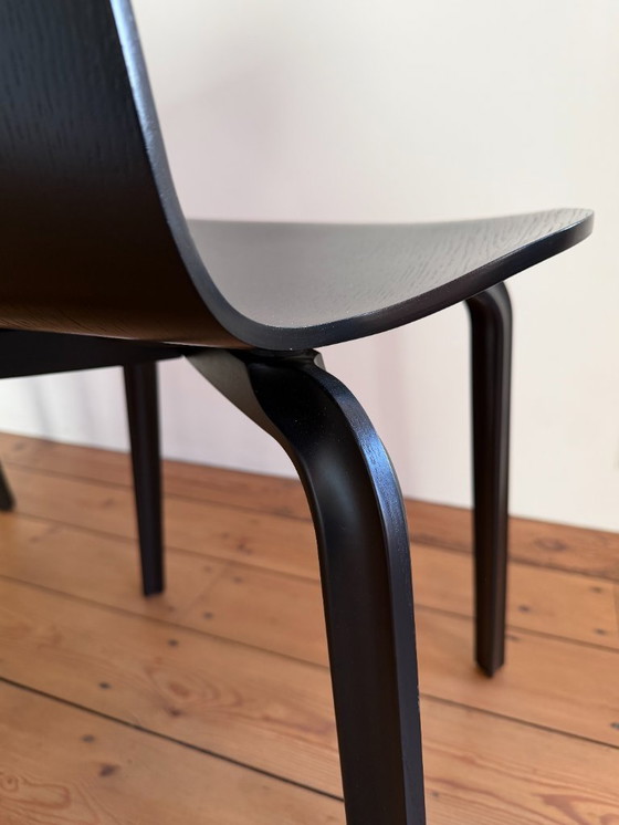 Image 1 of Arne Jacobsen per Fritz Hansen | Grand Prix Wood | set di 2 sedie