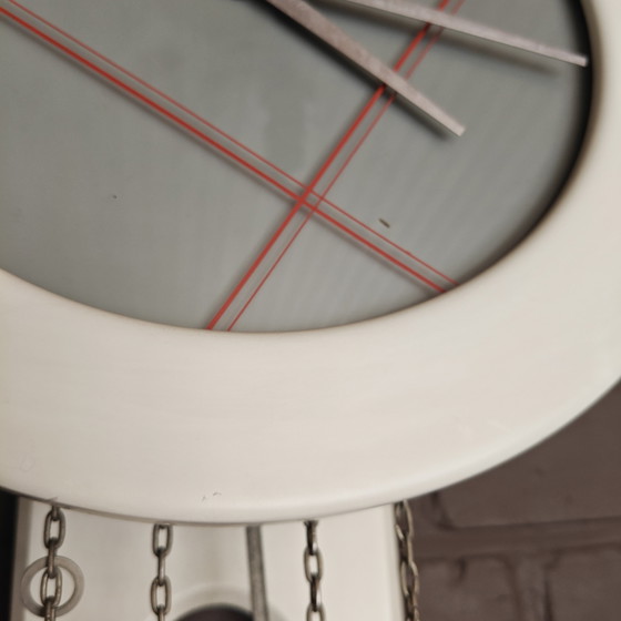Image 1 of Seltene postmoderne Wanduhr von Warmink – Design im Memphis-Stil – 1980er Jahre