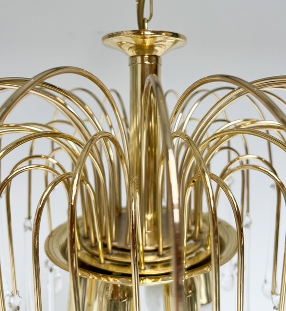 Image 1 of Lampadario a cascata in vetro di Murano XL, anni '70