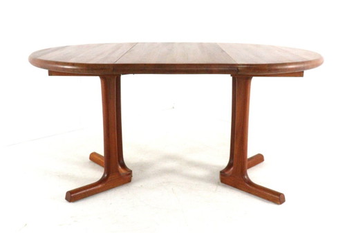 Danish Solid Teak Extendable Round Dining Table Vintage – eettafels, Wood (photo 2 of 15)