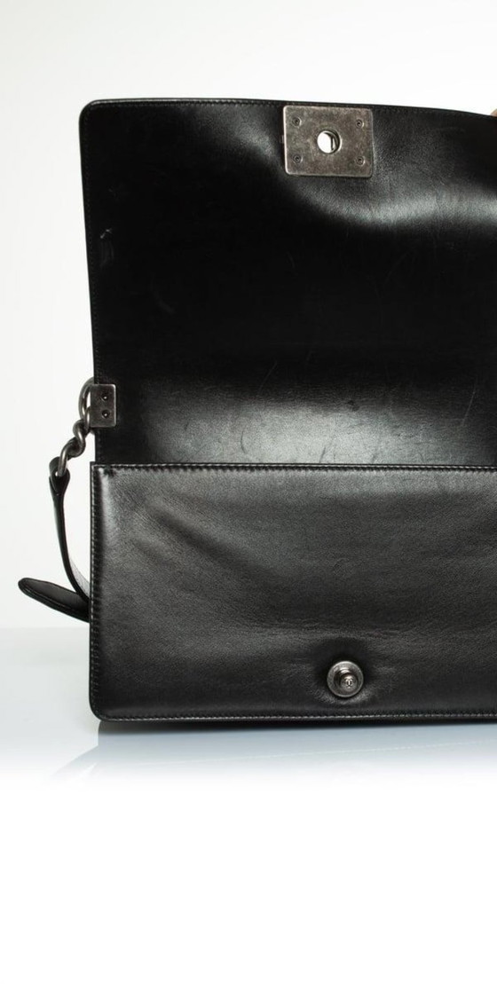 Image 1 of Chanel Boy Bag van lamsleer met chevronplooien