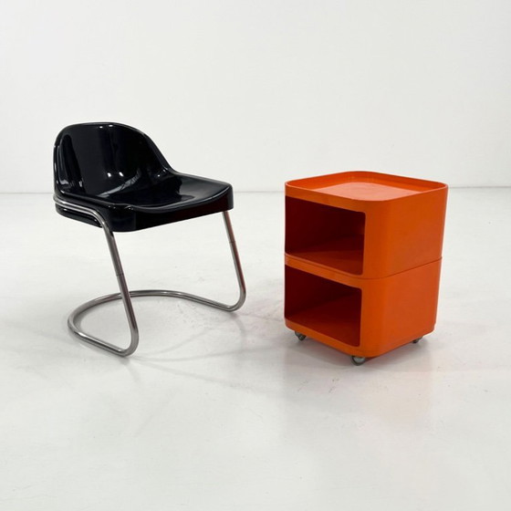 Image 1 of Oranje vierkante Componibili opbergmeubel van Anna Castelli voor Kartell, jaren 70