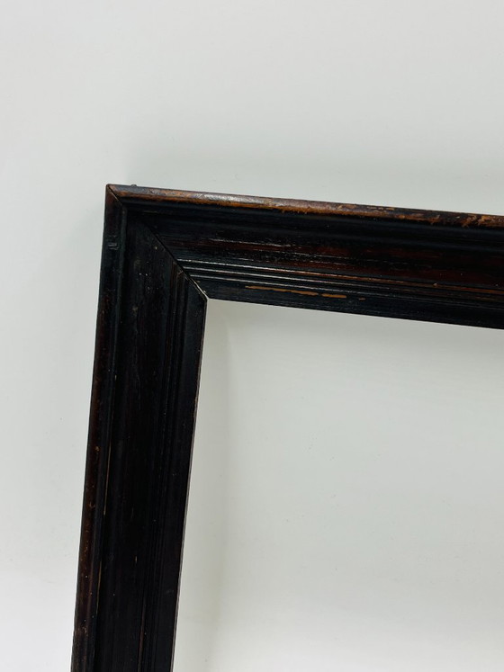 Image 1 of Cornice vintage in legno di quercia scura 18x34