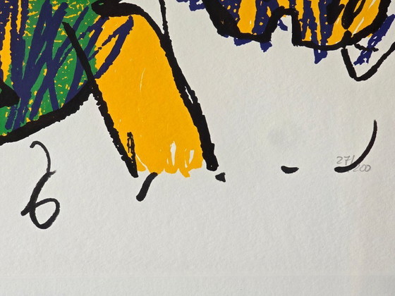 Image 1 of Herman Brood - Man with Horse - 27/200 - Hand-signed