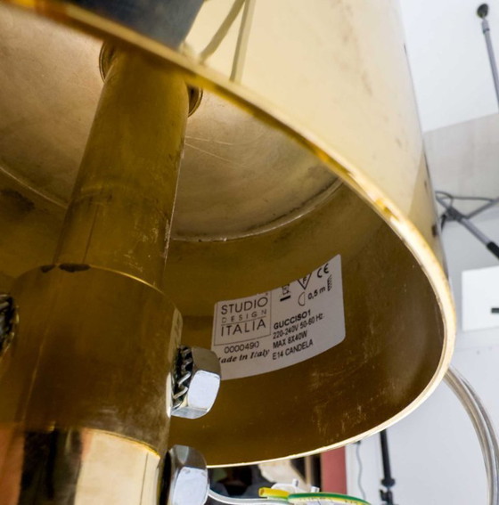 Image 1 of Romani Saccati per Gucci Ciondolo in cristallo d'ottone di Murano di Studio Design Italia