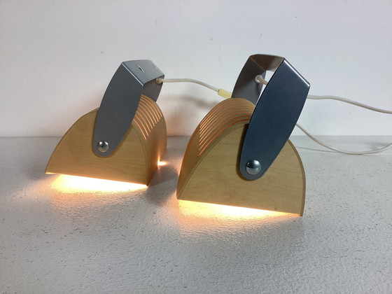 Image 1 of 2 IKEA plywood Strimma vintage design wandlampen 