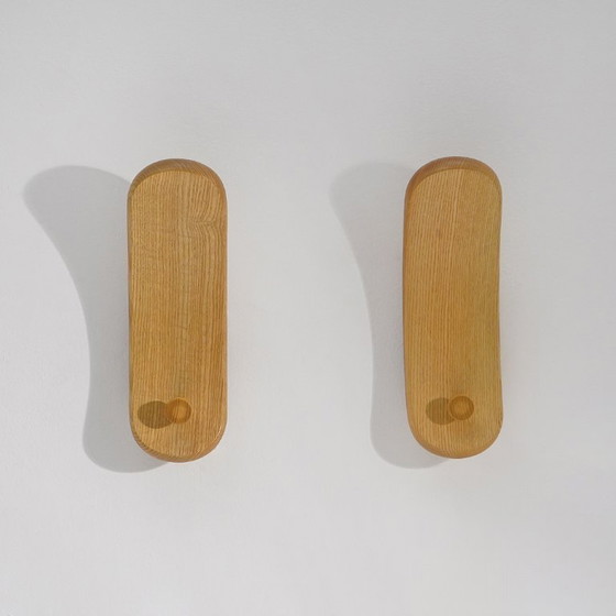 Image 1 of Paire de porte-manteaux muraux « Spatola » de De Paz, Durbino, Lomazzi pour Fiarm, années 1970