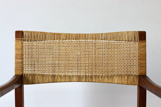Image 1 of Poltrona scandinava vintage in teak e rattan, 1960