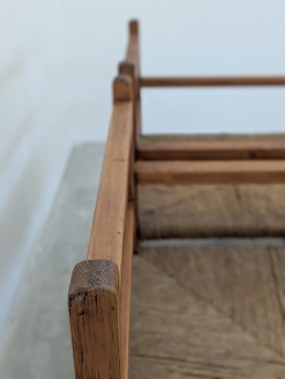 Image 1 of  4 Fauteuil - Hout, Stro, AWARD WINNING INDUSTRIE MALACCA WORKS