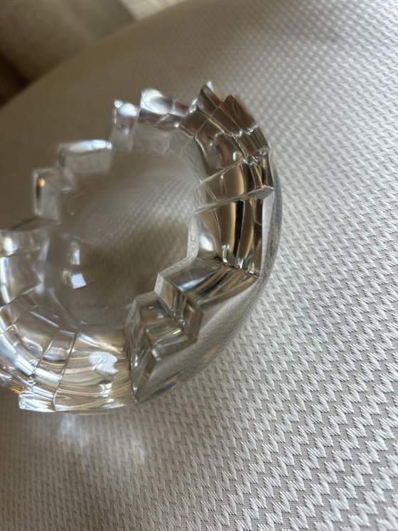 Image 1 of Ensemble de 2 coupes en cristal vintage Rosenthal Studio-Line « Dents de scie ».
