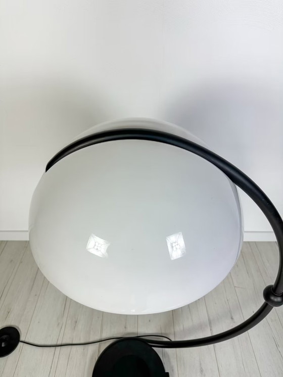 Image 1 of Lampada da terra vintage Serpente nero di Elio Martinelli per Martinelli Luce anni '60