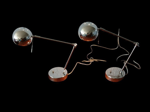 Eyeball Tafellampjes – Robert Sonneman Style - Vintage