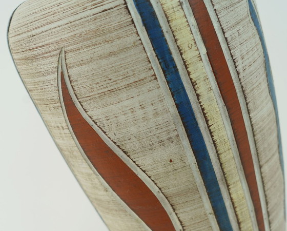 Image 1 of Wunderschöne westdeutsche Vase aus der Mitte des 20. Jahrhunderts, Sawa-Keramik, Sgraffito-Dekor, Modell 300/30 (1950er Jahre)
