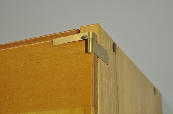 Image 1 of Armoire de rangement italienne vintage du 20e siècle en hêtre par IBISCO, 1970
