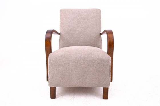 Image 1 of A pair of Art Deco armchairs designed by J. Halabala from the 1930s, Czechoslovakia.