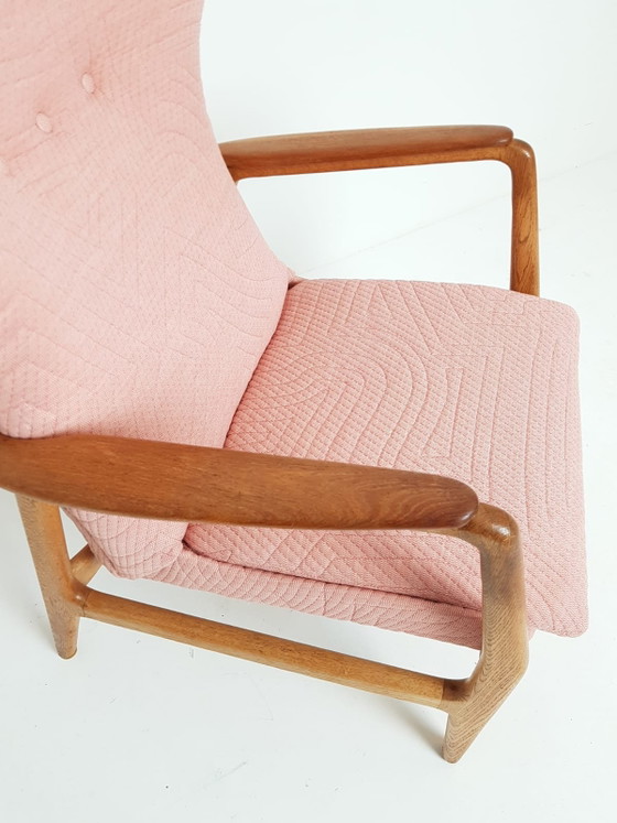 Poltrona Vintage Bovenkamp Rosa Nuovamente Rivestita Kvadrat Febrik – Poltrone, Wood, Polyester (photo 10 of 15)