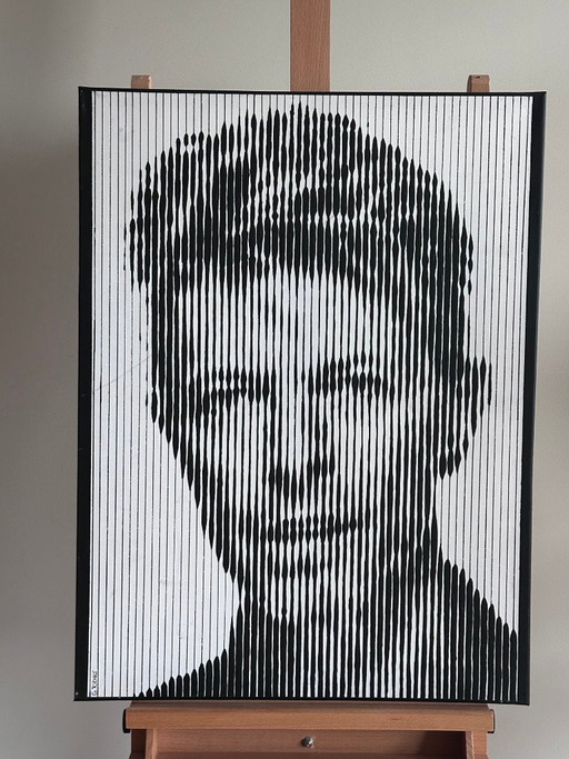 Gerke Rienks pintura acrílica David Bowie