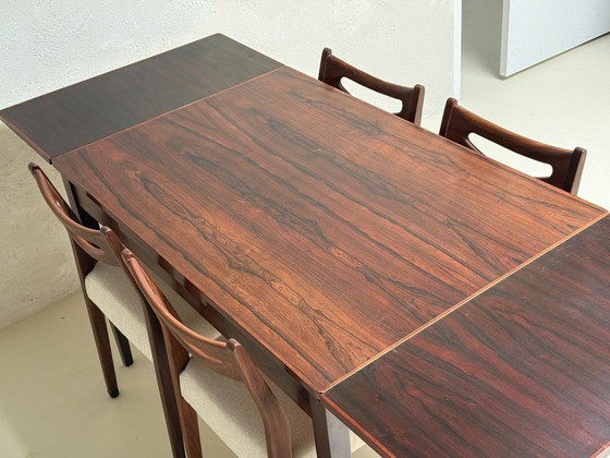 Image 1 of Mid Century Uitschuifbare Eettafel Palissander | 120-198 cm
