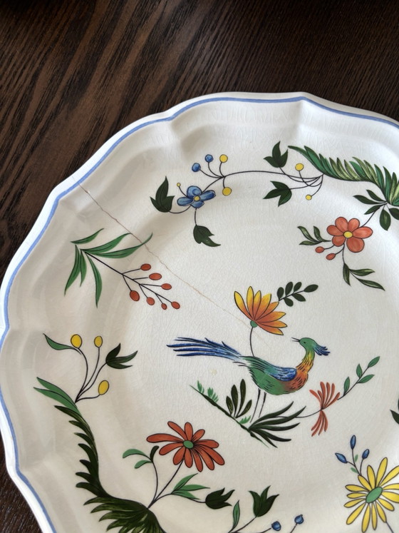 29-Piece Gien Oiseaux de Paradis Vintage Tableware Collection – France – Crockery, Porcelain (photo 12 of 15)